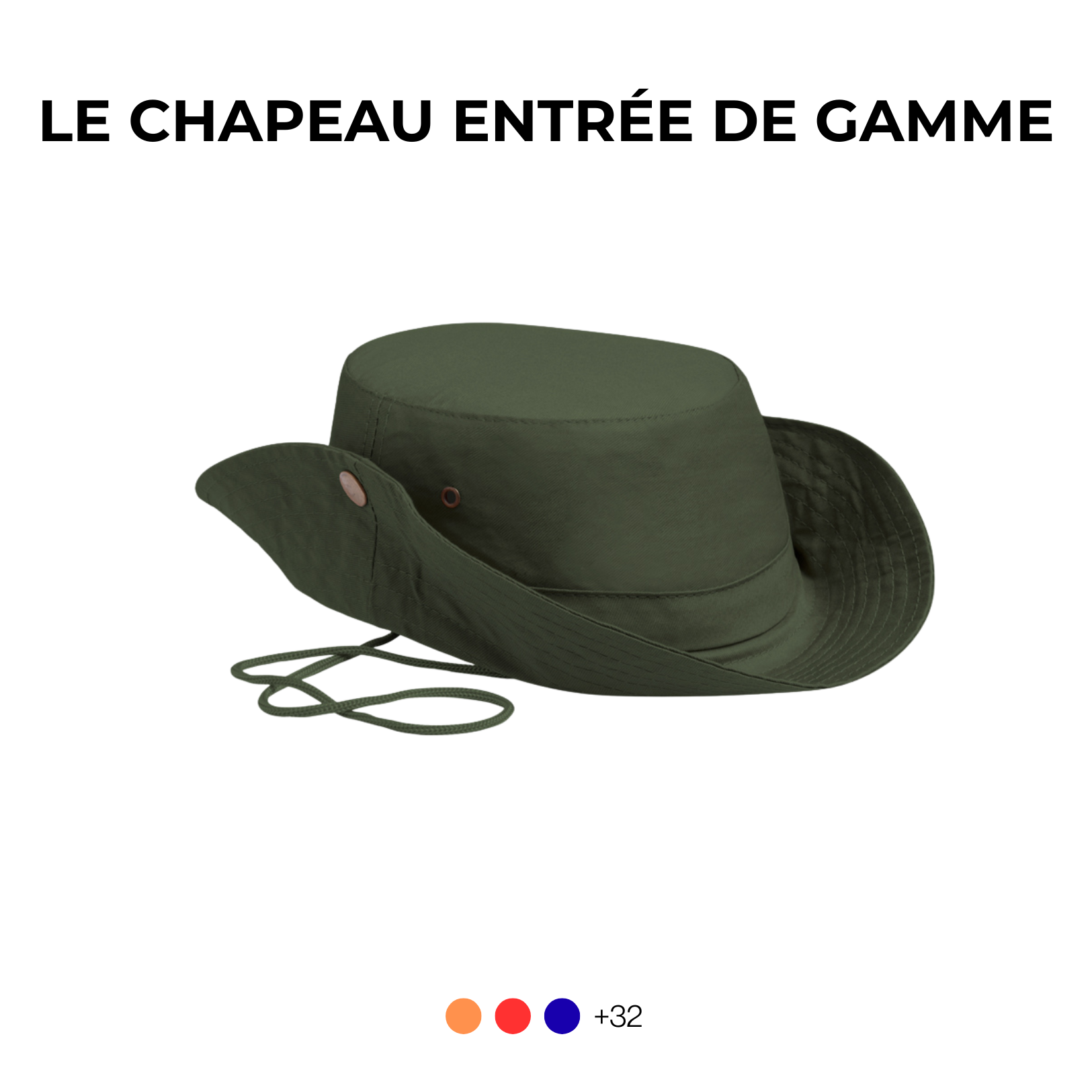 LE CHAPEAU ENTRÉE DE GAMME